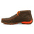 Twisted X Youth Unisex Driving Moc Bomber/Neon Orange Leather Chukka Boots
