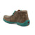 Twisted X Youth Unisex Driving Moc Bomber/Turquoise Leather Chukka Boots