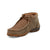 Twisted X Youth Unisex Driving Moc Bomber/Tan Leather Chukka Boots