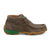 Twisted X Youth Unisex Driving Moc 4-H Taupe/Kelly Green Leather Chukka Boots