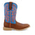 Twisted X Youth Unisex Hooey Cognac/Neon Blue Leather Cowboy Boots