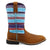 Twisted X Youth Unisex Hooey Serape Saddle/Blue Multi Leather Cowboy Boots