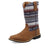 Twisted X Youth Unisex Hooey Tribal Lion Brown/Ash Grey Leather Cowboy Boots