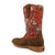 Twisted X Youth Girls Hooey Floral Rustic Brown/Red Leather Cowboy Boots