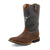 Twisted X Youth Unisex Top Hand Chocolate/Dusty Blue Leather Cowboy Boots