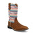 Twisted X Youth Girls Top Hand Serape Pecan/Multi Leather Cowboy Boots