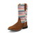 Twisted X Youth Girls Top Hand Serape Pecan/Multi Leather Cowboy Boots